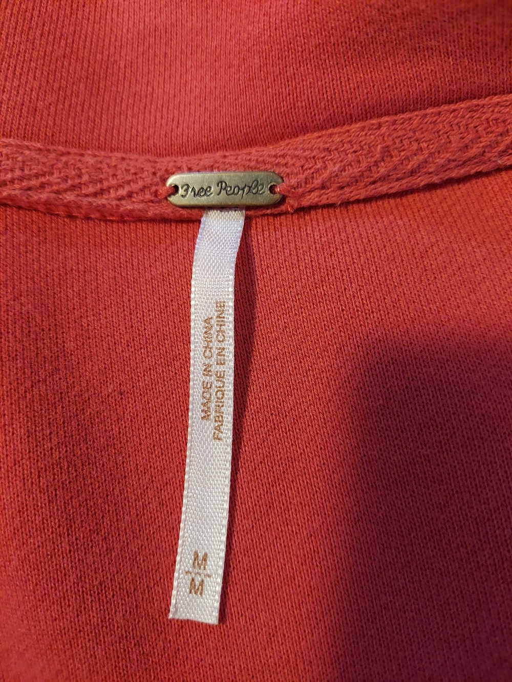 Free People Ruby Ovetsized Cozy Shacket - Coral / Scarlet Ibis - Picture 3 of 8